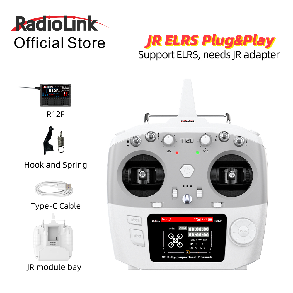 Drone Rc Leading - Módulo RadioLink T12D JR 12CH 2.4GHz