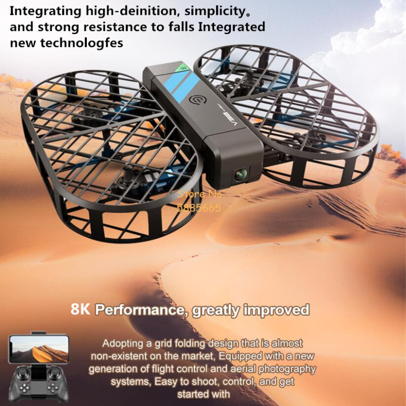 Cámara HD 8K 360 °   Protecció - Drone Ae Rc reseña y precio